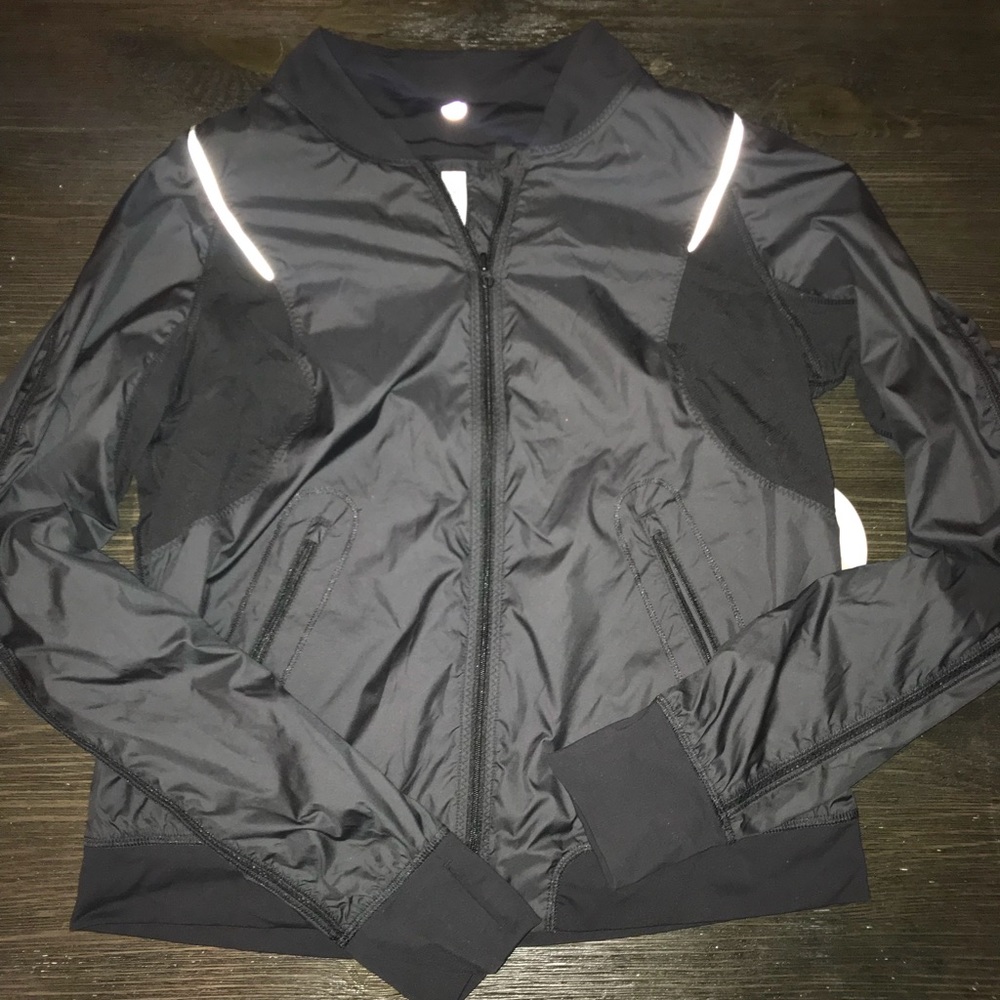 Lululemon black nylon athletic jacket